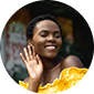 photo of happy girl in yellow dress